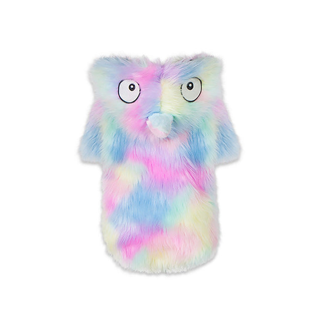 Cute Cat Dog Clothes Dog Jacket Shirt Pet Clothing Rainbow Fur Dog Coat Puppy Pet Clothes France Bulldog Yorkshire ropa perro